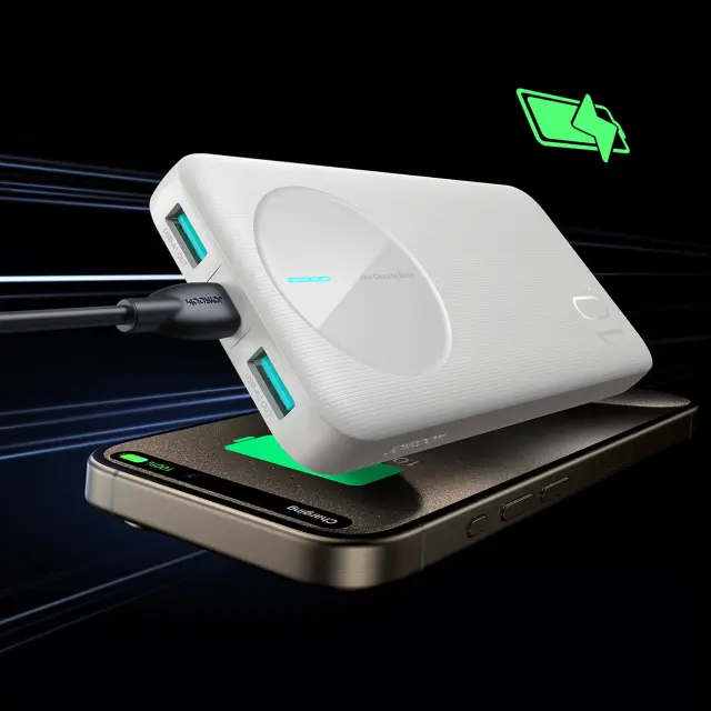 Joyroom® JR-PBF12 Power Bank με 2xUSB-A/1xUSB-C 10000mAh- White 3