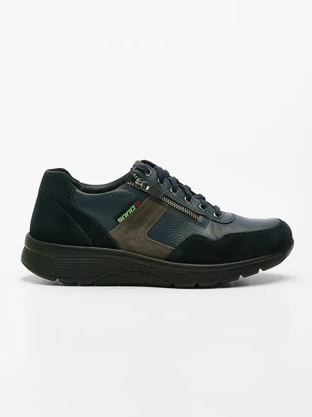 Mephisto/Sano Sneakers Ανδρικό δέρμα/δέρμα Nubuck Μπλέ SAN/AMORY BLUE 2