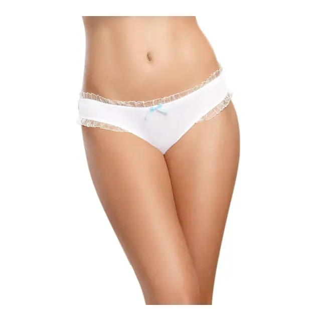 DreamGirl Γυναικείο Εσώρουχο Νυφικό Microfiber Bride Panty, Χρώμα Λευκό