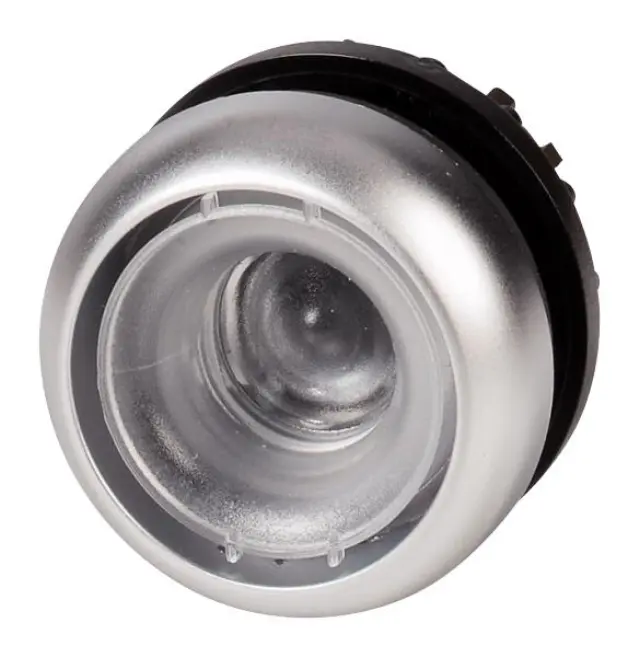 M22-D-X Pushbutton, RMQ-Titan, momentary, Without button plate, Bezel: titanium