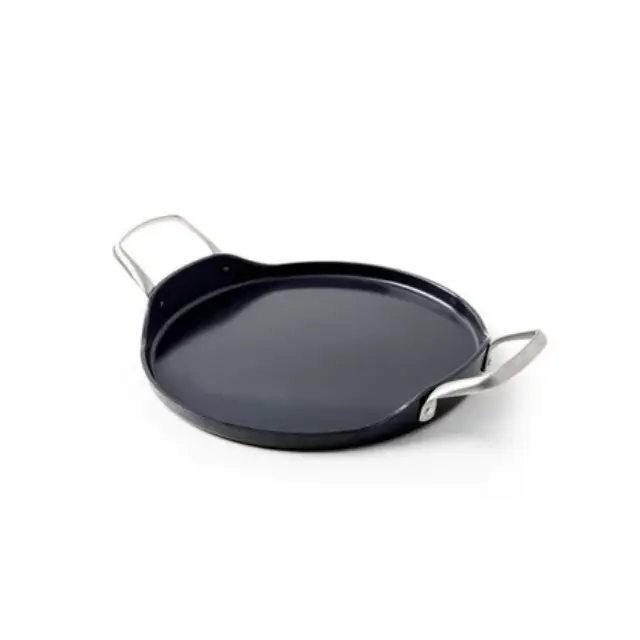 GreenPan Ταψί Για Πίτσα 28cm Στρογγυλό Αντικολλητικό με Χερούλια Chop & Grill