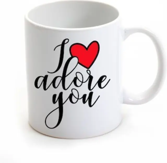 κούπα κεραμική, i adore you , αγίου Βαλεντίνου 325ml