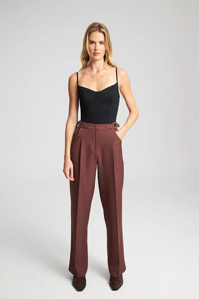 Παντελόνι Wide Leg με Ζώνη KENDRA Trousers - XL 2