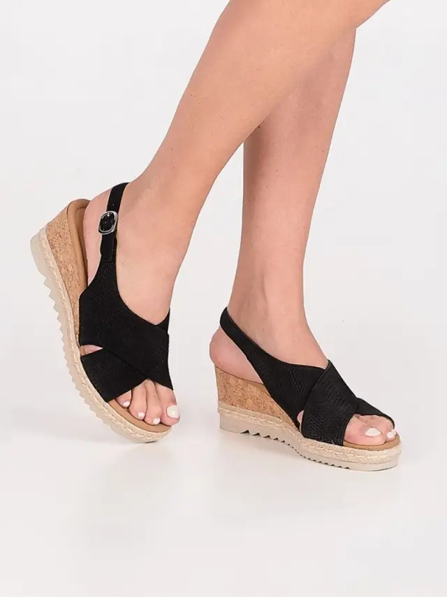 Gabor Πλατφόρμες Γυναικείο δέρμα Nubuck Μαύρο GAB/62831 47-SCHWARZ 2