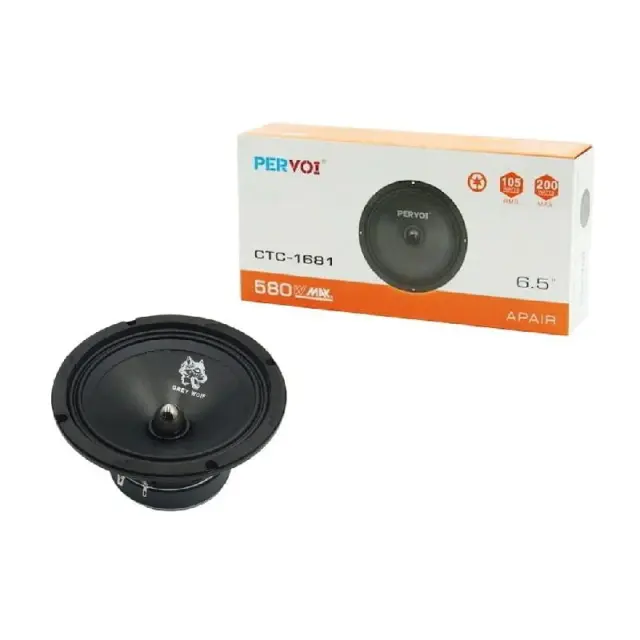 PerVoi Σετ Ηχείο Αυτοκινήτου 6.5" με 105W RMS CTC-1681- Drive speaker z891002