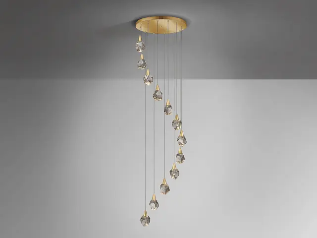 AQUARIA LAMP 12L MATT GOLD φωτιστικό κρεμαστό Χρυσό 2