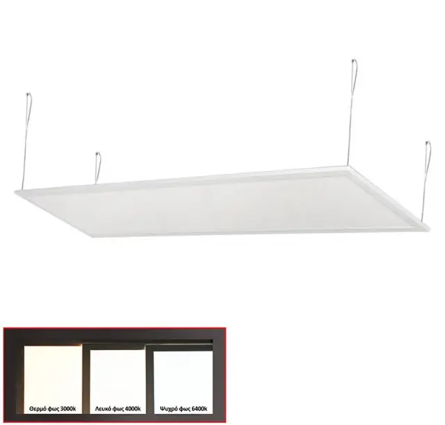 ΦΩΤΙΣΤΙΚΟ ΨΕΥΔΟΡΟΦΗΣ LED PANEL SLIM 30x120 40W 4000K ΛΕΥΚΟ