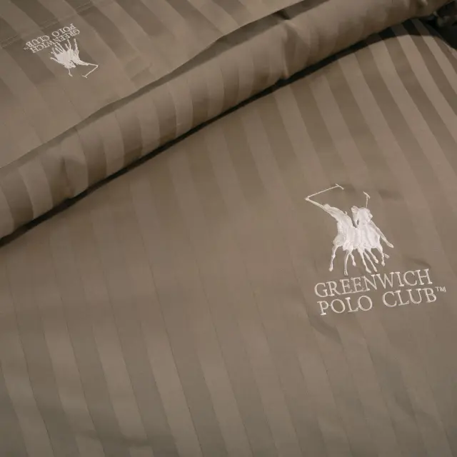 Σετ Παπλωματοθήκη 220Χ240 Υπέρδιπλη Cotton Premium Greenwich Polo Club 2156 Χακί 3