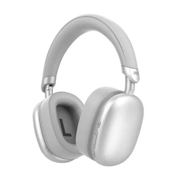 Ασύρματα Over-Ear ακουστικά με τεχνολογία ακύρωσης θορύβου (ANC), σε ασημί χρώμα