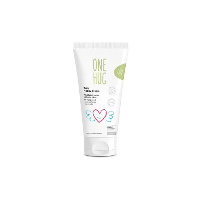 One Hug Baby Nappy Cream Αδιάβροχη Κρέμα Αλλαγής Πάνας, 150ml