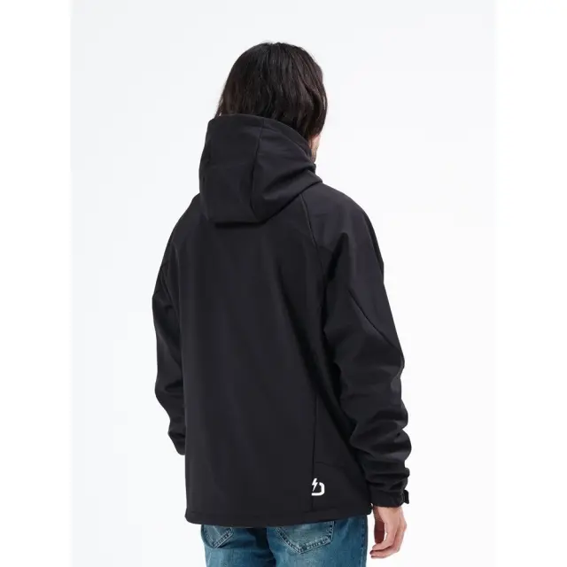 Emerson Men's Soft Shell Jacket with Hood (212.EM11.02-BD BLACK) - Μαύρο 2