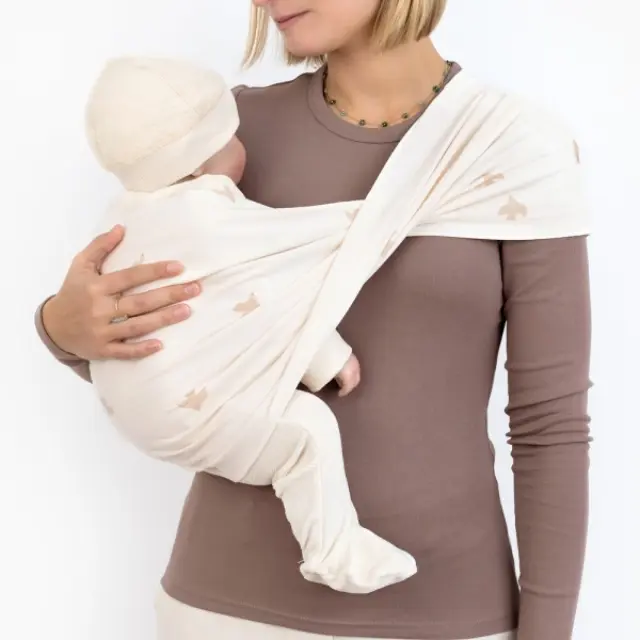 Εργονομικός Μάρσιπος Duo Baby Carrier Size 2 Εκρού 3