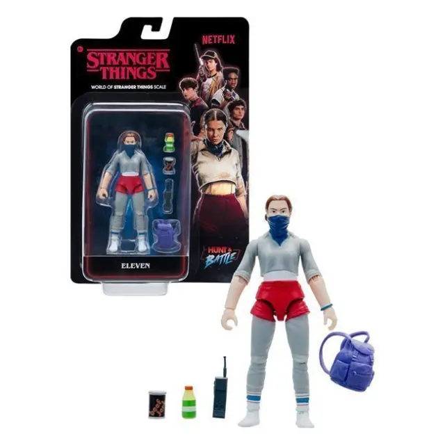Jazwares Φιγούρα Αρθρωτή Stranger Things & Αξεσουάρ Eleven 10cm (STRT0142)