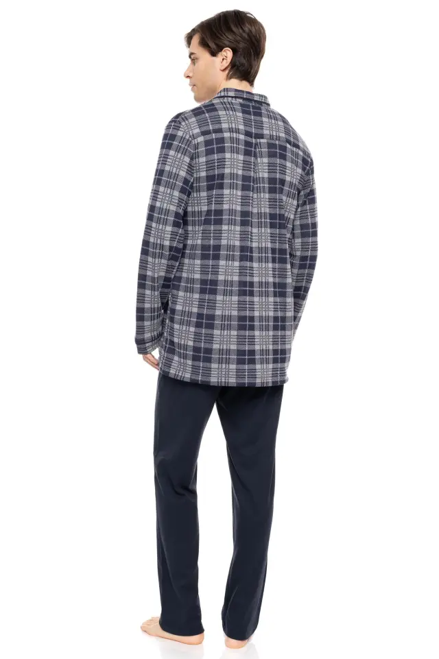 W-M721 - Type - PYJAMA JACQUARD BLUE GREY PLAID 3