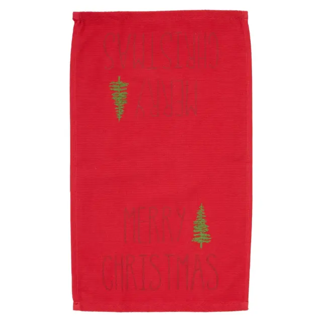 Πετσέτες Κουζίνας Σετ 2 Τεμ 30x50 Christmas Das Home 0816 Red-White 100% βαμβακερό 3