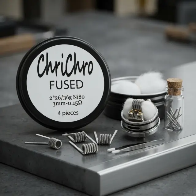 ChriChro Fused Ni80 - 0.15ohm - 3mm Core - 2*26 + 36 GA - 4pcs