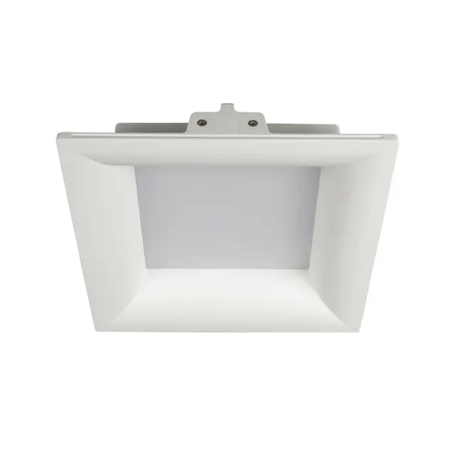 09031 Φωτιστικό οροφής γύψινο τετράγωνο LED 23W 3000K χωνευτό 33x33cm λευκό Άσπρο 2