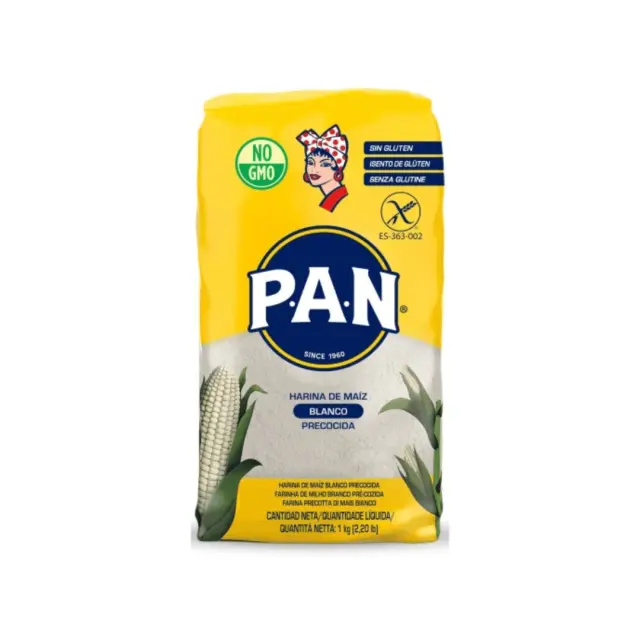P.A.N Harina De Maiz Blanco Precocida ΧΓ 1kg