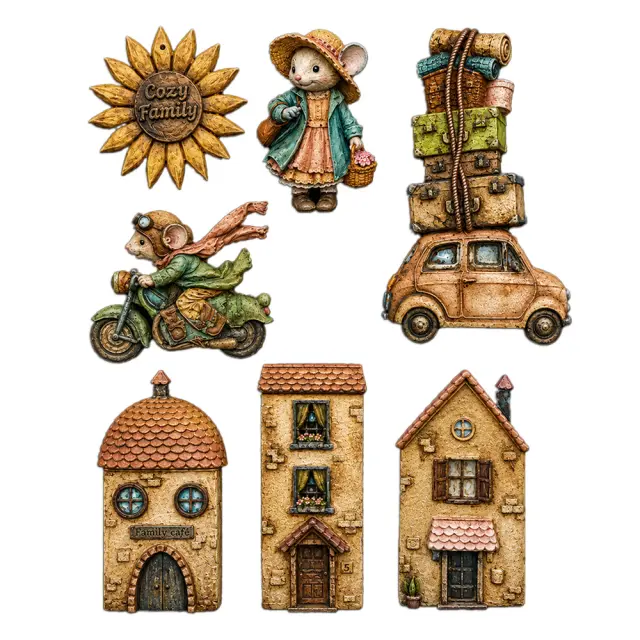 Καλούπι σιλικόνης A5, 15×21cm, Stamperia, Cozy Family 2