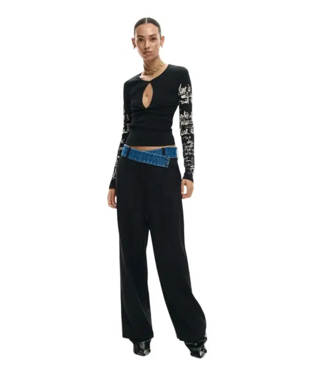 Desigual - Γυναικεία Μπλούζα Zagreb 26SWTK18-2000 Μαύρο 2