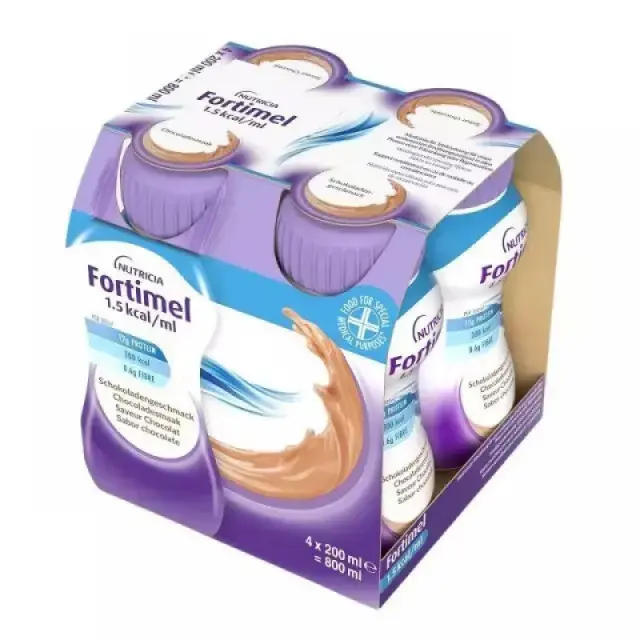 Nutricia Fortimel Energy Υπερθερμιδικό Θρεπτικό Σκεύασμα Με Γεύση Σοκολάτα 4x200ml
