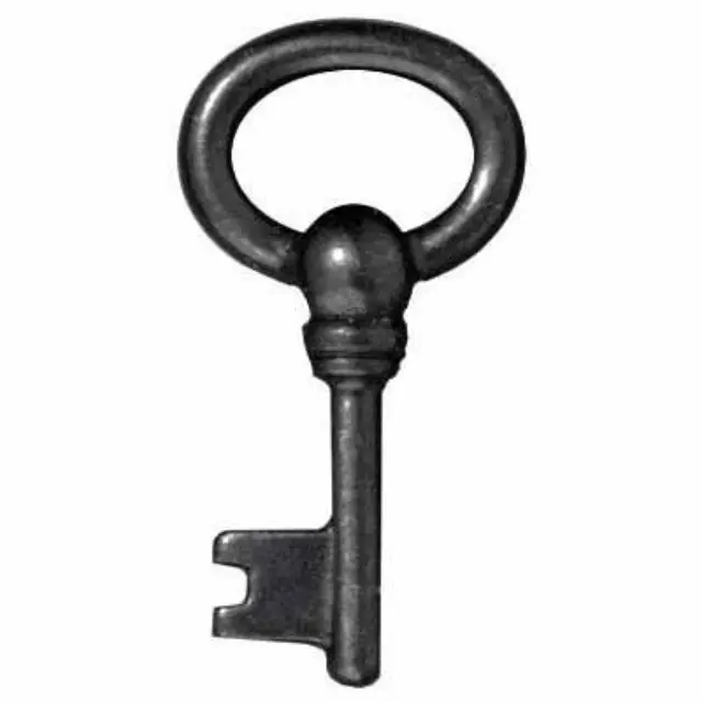 Διακοσμητικό Χυτό Pewter - Oval Key - Black Finish - 1τεμ