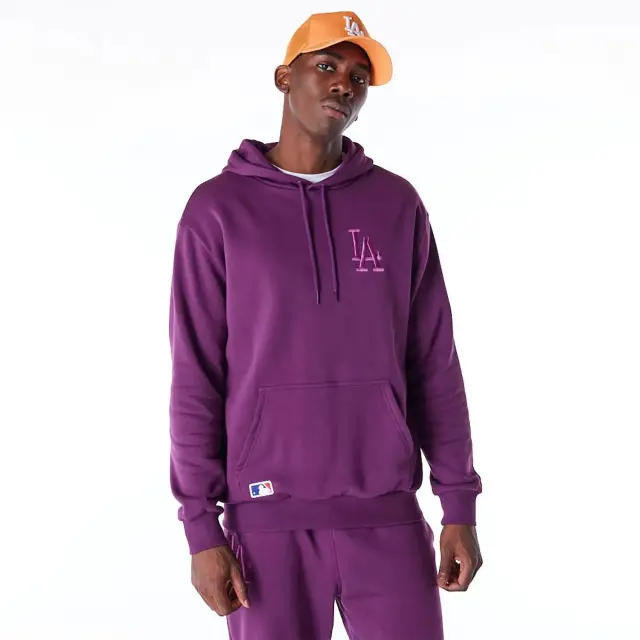 New Era La Dodgers Hoodie Purple 60564750 - S