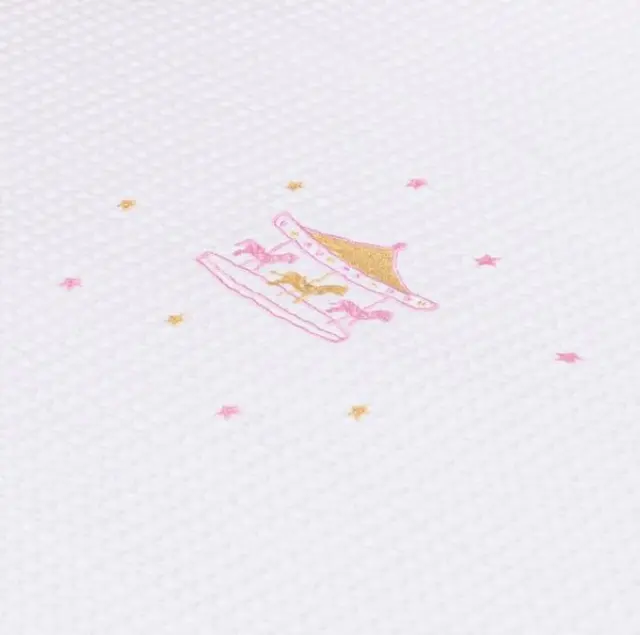 ABO Κουβέρτα Κούνιας Πικέ 100*150cm Carousel Pink 8097.400 3