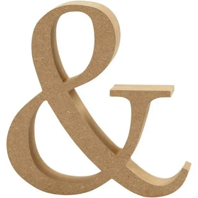 Γράμμα βάσης Mdf 13cm, πάχος 2cm - &