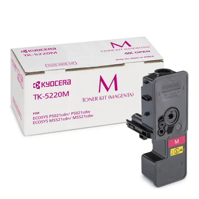 Kyocera TK-5220M Γνήσιο Toner Laser Εκτυπωτή Ματζέντα 1200 Σελίδων 1T02R9BNL1