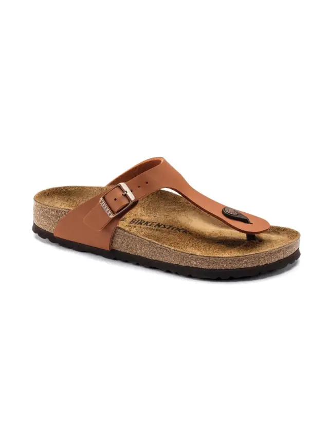 Birkenstock Σαγιονάρες Unisex Birko-Flor(ανθεκτικό υλικό της Birkenstock-επιτρέπει την επαφή με το νερό) Καφέ BIR/GIZEH 1019082 G/BROWN 2