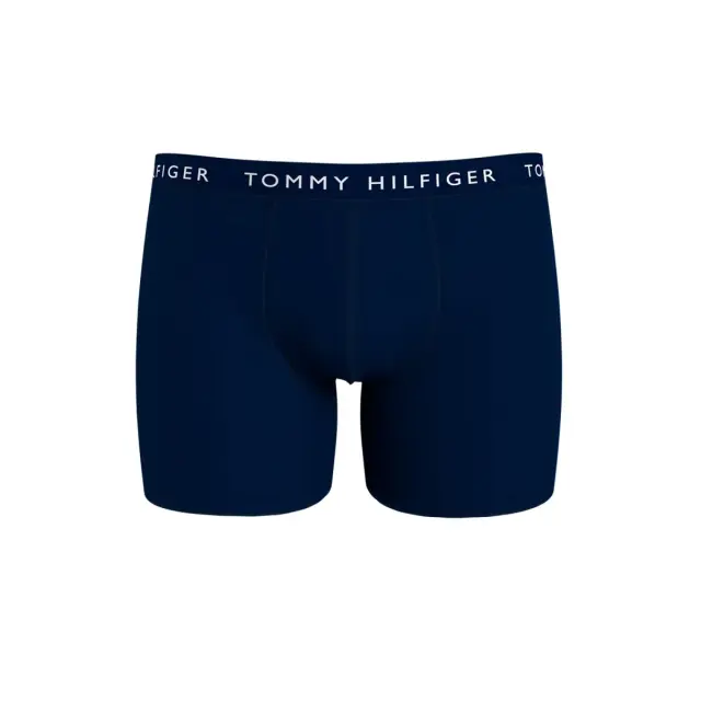 Tommy Hilfiger Ανδρικό Boxer Μακρύ Organic Cotton Trunks - Τριπλό Πακέτο, Χρώμα Prim Red-White-Desert Sky - S 2