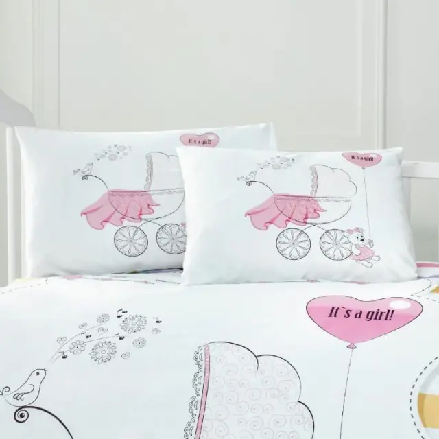 Beauty Home Ζεύγος μαξιλαροθήκες βρεφικές Art 5621 35x45 Ροζ