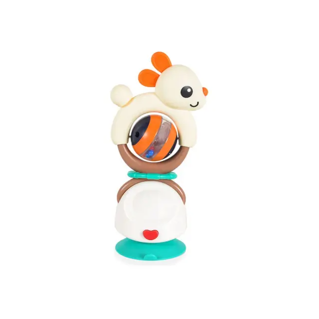 Κουδουνίστρα με βεντούζα 2 σε 1 Κουνελάκι High Chair Toys & Baby Rattle Hola E7975B 3800146223908 3