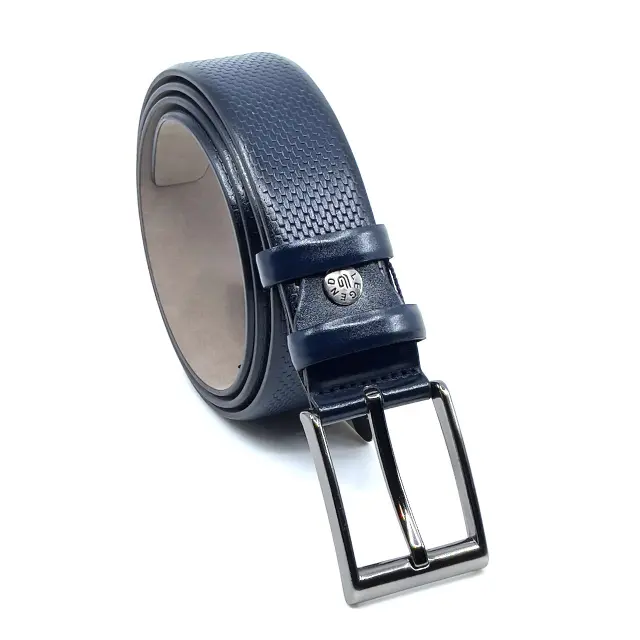 Μπλε Ζώνη P.U. Leather 3,5 cm - 135cm 2