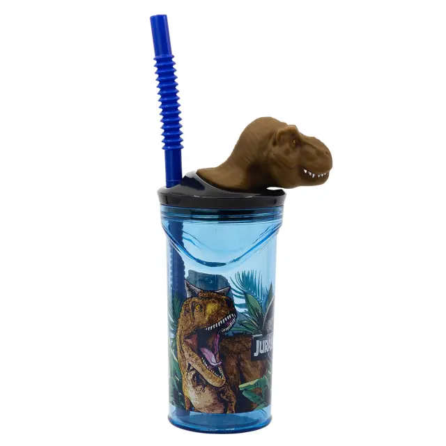 Ποτήρι με καλαμάκι Jurassic World 360ml 3