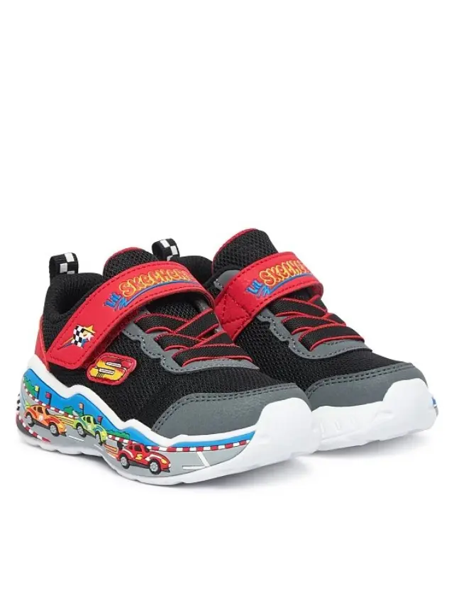 Skechers Infant's Play Scene Μαύρο - Κόκκινο 407312N-BKRD (Skechers) 2