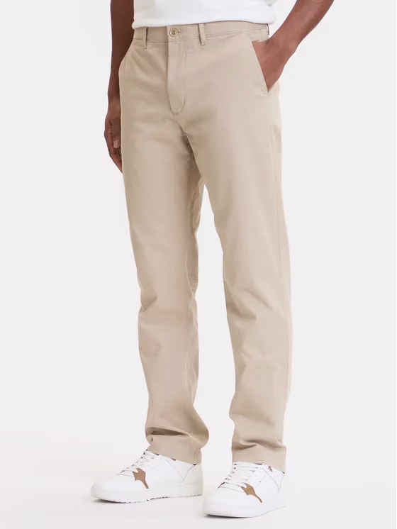 Tommy Hilfiger Denton Παντελόνι Ανδρικό Ανοιχτό Μπεζ Μπεζ