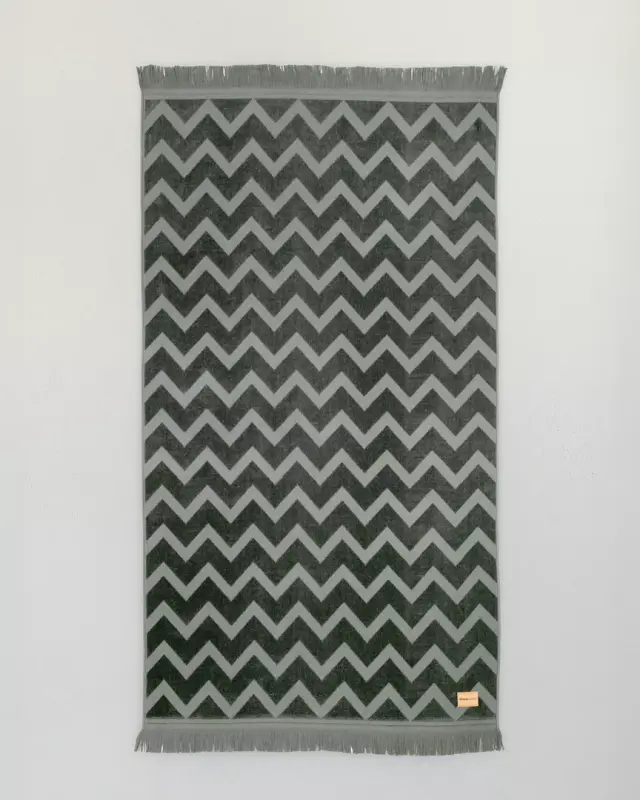 Πετσέτα Θαλάσσης Vida - Dark Gray Γκρι Πετσέτα 90x160