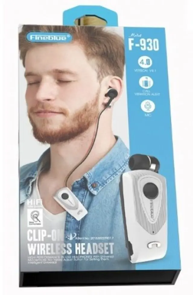 Ασύρματο ακουστικό Bluetooth - F930 - Fineblue - 701083 - Silver 2