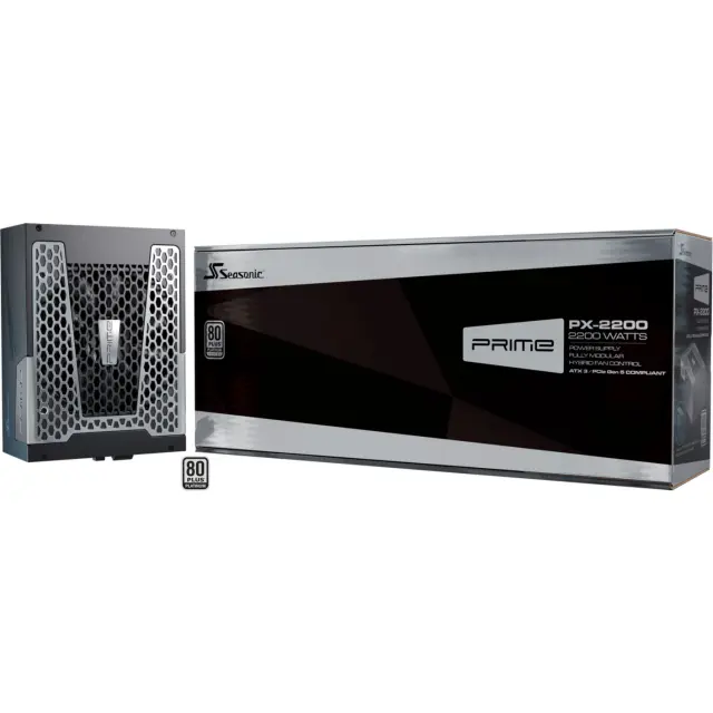 Seasonic PRIME PX-2200 2200W ATX 3.1 (4x 12-Pin High Power GPU, 4 x PCIe, Kabelmanagement, 2200 Watt)