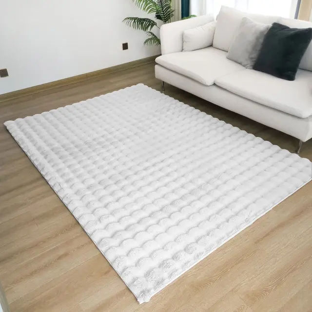 Χαλί Διάδρομος 67x210 Beauty Home Bubble Art 9661 White 100% Πολυέστερ 2