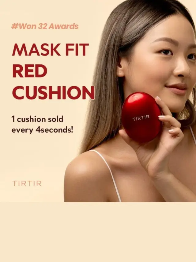 Tirtir Mask Fit Red Cushion Spf40 Pa++ Cushion Make Up SPF40 22n Shell Beige Make up με αντηλιακή προστασία σε σφουγγάρι, 18ml 3