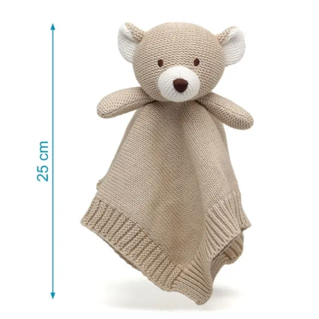 Πανάκι Παρηγοριάς Cotton Friends Αρκουδάκι 25cm. Γκρι 3