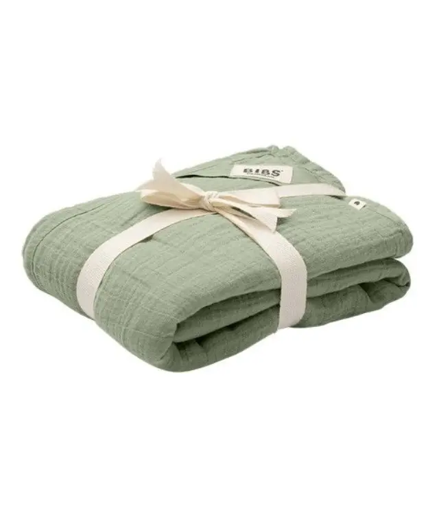 Bibs Πάνα Αγκαλιάς Μουσελίνα Swaddle Sage 120x120cm
