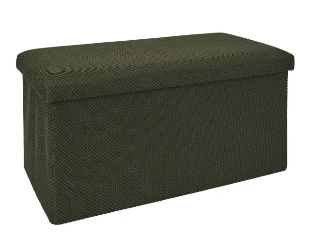 Ταμπουρέ Atom Home Deco Factory με αποθηκευτικό χώρο και διαστάσεις 76x38x38cm - Khaki HD0470 2