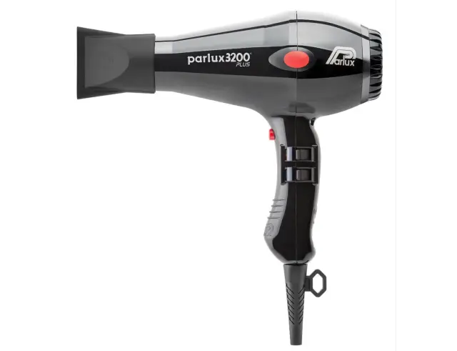 Επαγγελματικό Πιστολάκι Μαλλιών Parlux 3200 Plus με ισχύ 1900W και 4 θερμοκρασίες - Black3200 Black 2