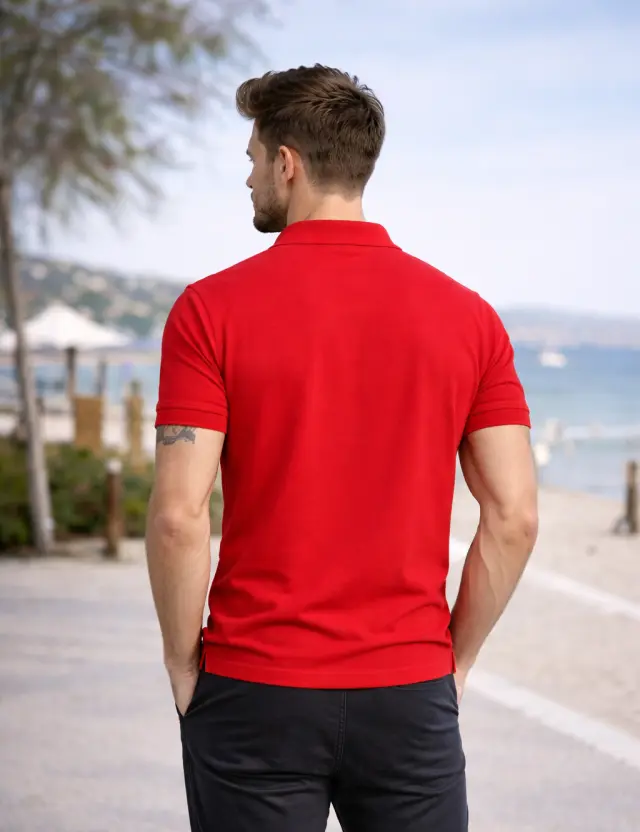 Μπλούζα Polo Noshame® Κόκκινη - 112618 - XXL 2