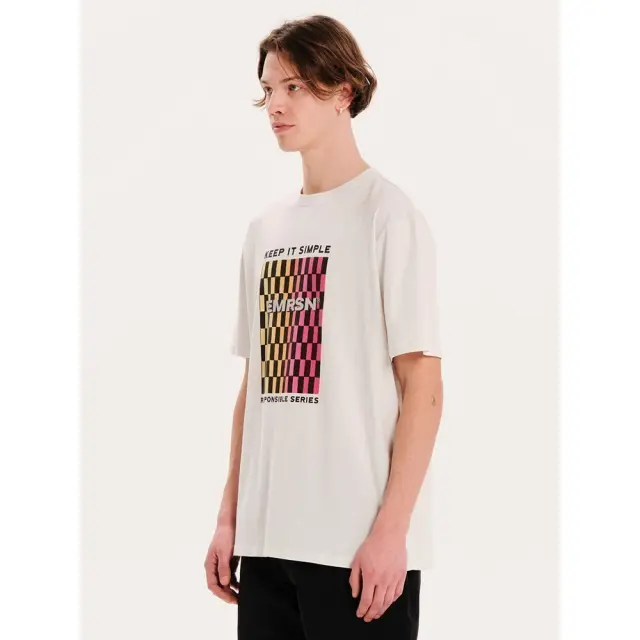 Emerson Men's SS T-Shirt (251.EM33.07-Frosty White) - Εκρού 2
