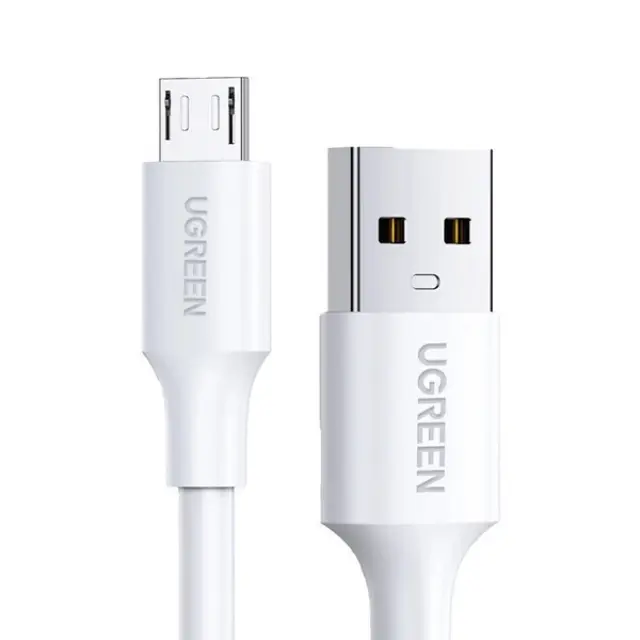 Ugreen® - US289 Καλώδιο USB-A σε micro USB 2m- White. 2